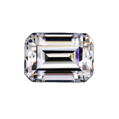 China HPHT 2x3 CVD HPHT 2x3 Lab Green Emerald Cut Green Diamond Lab Cut Diamond for sale