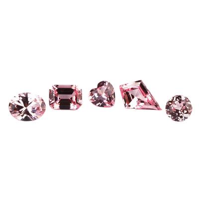 China Jewelry making wholesale pink color loose moissanite pink cushion moissanite price for sale