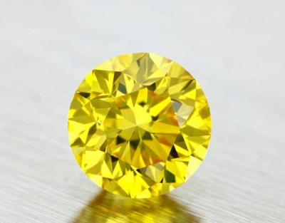 China Jewelry making wholesale 6ct 7ct 8ct 10ct round rough inner surface yellow moissanite synathic diamond yellow diamond for sale