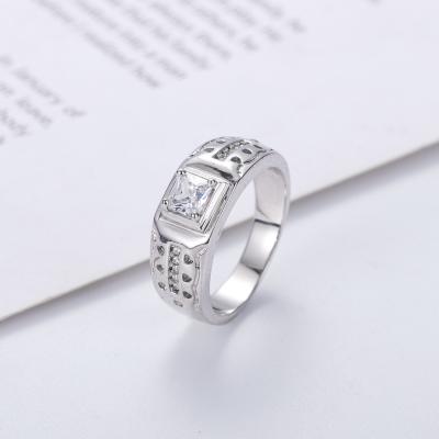 China Wholesale CLASSIC Silver Ring Design Men's Wedding Jewelry Silver Ring For Men's Stone Ring for sale