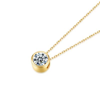 China Trader 0.2ct-3ct Round Brilliant Cut Developed by Diamond Jewelry Diamond Necklace Lab Developed by Vvs Developed by Lab Custom 14K 18K CVD Wholesale for sale