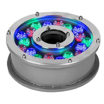 China Remote Control LED Underwater Lamp RGB 18W IP68 Waterproof With Wide Color Range for sale