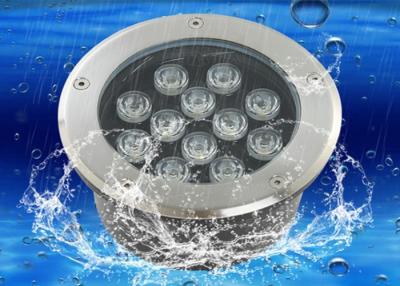 China Round Recessed Underwater Led Lights ,  Simple Operation Led Fountain Lights for sale