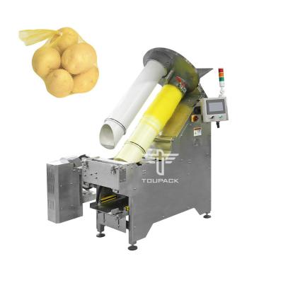 Cina Mesh Net Bag Packing Machine completamente automatico per la regolazione manuale della patata in vendita