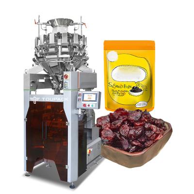 Cina Macchina di imballaggio verticale automatica di prugne secche di frutta ad alta velocità 120BPM Intelligente pesatura e imballaggio in vendita