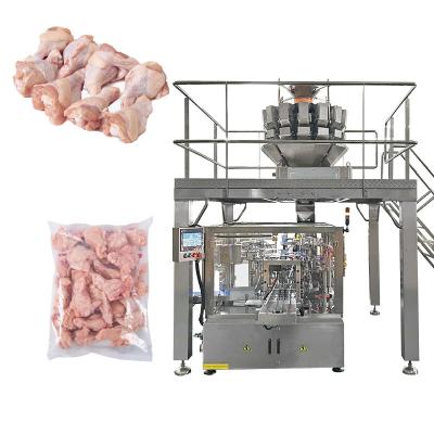 China Máquina de embalaje de alimentos congelados automática de bolsas grandes en venta