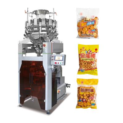 China Automatic Quantitative Particle Snack Food Sealing Filling Packing VFFS Weighing And Packaging Machine for sale