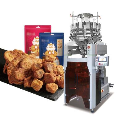 China Multi Head Weighing Potato Chips Packaging Machine Nitrogen Peanut Nut Popcorn Sachet Packaging Machine for sale