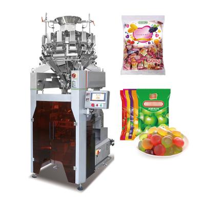 China 10/14 Hoppers Máquina de embalaje de pellets con varias cabezas de pesas Bolsas de plástico Máquina de embalaje de pesas vertical con varias cabezas en venta