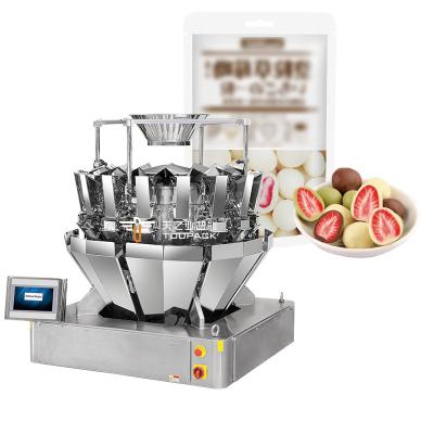 China Auto Stand Up Pouch Doypack Weighing Packing Granule Peanut Cashew Nuts Multihead Weigher Filling Machine for sale