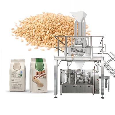 Chine Personnalisé 1kg 2kg 5kg Céréales de haricots Nourriture pour chiens Arachides Fruits secs Sac de riz Sac de collation Granule Packer Machine fabricant à vendre