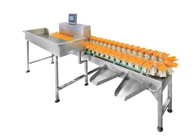 China Conveyor Belt Weight Sorting Machine Chicken Wing Fish Grader Circular Multi Weight Sorting Machine With Conveyor Belt for sale