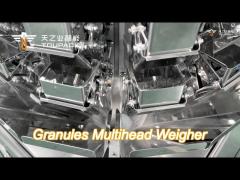 plc mcu 14 head high high precision multihead weigher granule rice bag packing machine