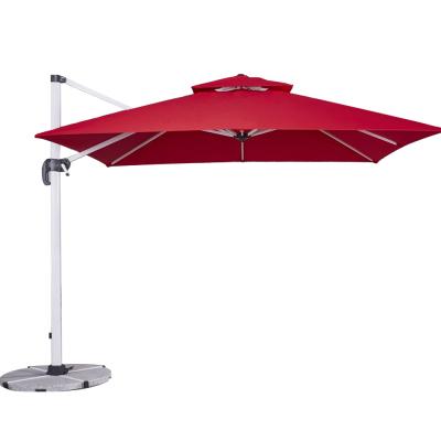 China Garden Shape Leisure Modern Square Modern Outdoor Umbrella Red Royal Roman Umbrella for sale