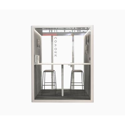 China Modern design office telephone booth /office meeting booth /office indoor soundproof meeting pod with table for sale