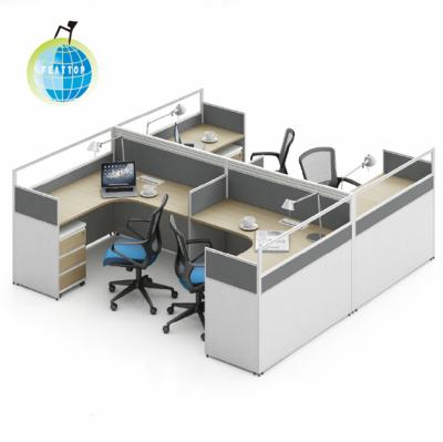 China Cheap Commercial Furniture Standard Dimensions Modern Open Office Workstation for sale