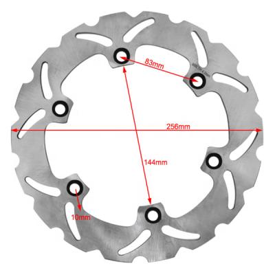 China Stainless Steel or Titanium FOR HONDA 256MM BRAKE DISC ROTOR SPARE MOTORCYCLE PART XLV VARADERO 1000 XLV VARADERO ABS 1000 for sale