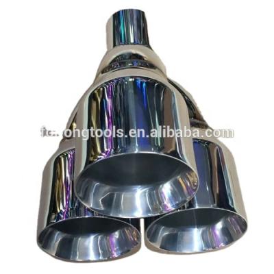 China Stainless Steel 304 STAINLESS STEEL UNIVERSAL TRIPLE OUTLETS EXHAUST MUFFLER EXHAUST TIP for sale