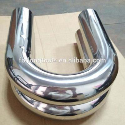 China Stainless Steel 180 Degree Stainless Steel Chuck Bends Exhaust Pipes for sale