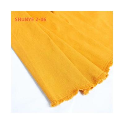 China Low Price Grosgrain Low Price Women Pure Outdoor Pants Yellow 4 Way Stretch Fabric for sale