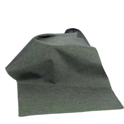 China Pure Outdoor Blend Heather Plain Green Melange Breathable Waterproof Fabric for sale