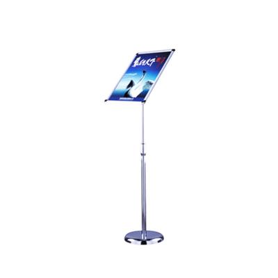 China Cheap Outdoor Aluminum Single Side Adjustable Height Picture Frame Poster Display Stand for sale