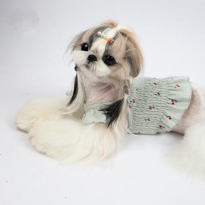 China Fashion Sustainable New Summer Cool Pet Clothes Short Sling Schnauzer Poodle Dog Clothes for sale