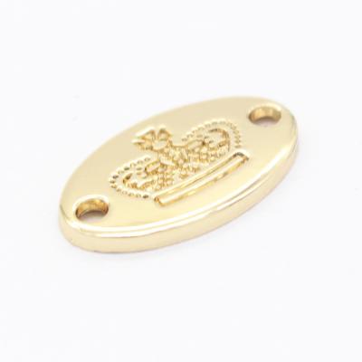 China Durable Good Quality Hardware Accessories Zinc Alloy Logo Metal Brand Engraved Suitcase Label for sale