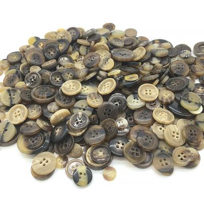 China Sustainable Washable Dry Cleaning Custom 4 Hole ABS Shirt Nickel Free Resin Clothing Button for sale