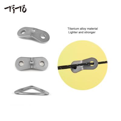 China TiTo Titanium Quick Knot Tent Wind Rope Buckle Outdoor Camping Tent Increasing Anti-skid Titanium Alloy Tightening Hook Wind Rope Buckles for sale