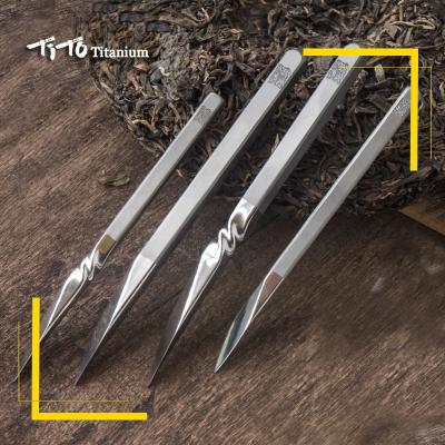 China TITO Titanium Tea Cone Needle viable for outdoor breaking professional tea brick lifting tool for sale