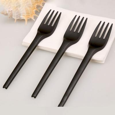 China Restaurant Serving Supplies Eco-friendly Pla Plastic Cutlery Set Disposable Spoon PLA Fork Knife for sale