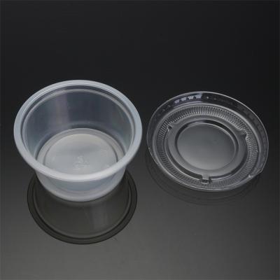 China Disposable Food Grade Eco-friendly Mini Plastic Cup Small Disposable Clear 1oz -45mm PP Share Cups for sale