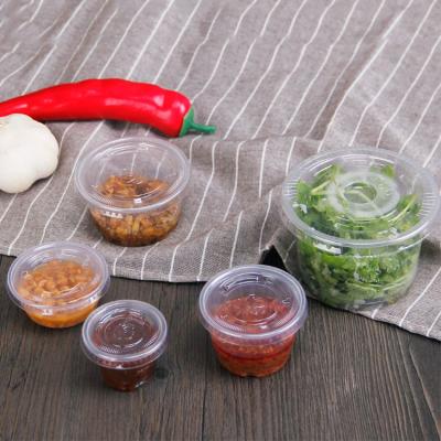 China Eco-friendly Disposable Mini Plastic PP Disposable Sauce Jam Party Clear Cup 3.25oz for sale