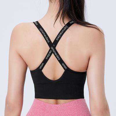 China Custom Antibacterial Yoga Pants And Custom Band Women Sports Bra Fitness Custom OEM Customized Spandex Anti Logo Style Time Lead for sale