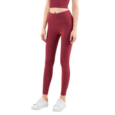 China European Lulu Yoga Pants high waisted new hip not peach t line women's tight leggings and American sports high pants fitness pants for sale