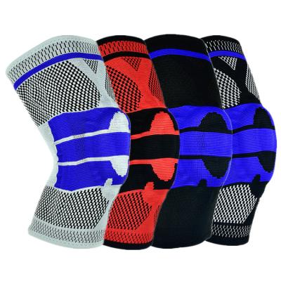 China KNEEPAD Basketball Fitness Running Spring Support Knee Pad, Sports Fitness Silicone Spring Knee Pad, Badminton Silicone Knee Pad for sale