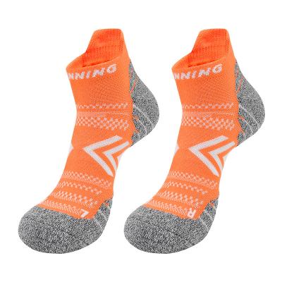 China Running Antibacterial Short Tube Socks Men's Athletics Marathon Hogs Women's Non-Slip Sweat Towel Sports Absorbing Bottom Socks for sale