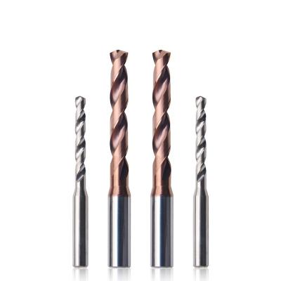 Cina 5XD Round Shank solid carbide drills factory direct sale step drill for steel and iron in vendita