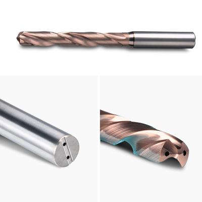 China Din Standard Inner-Coolant 5xd Step 0.1mm Drill carbide spiral flute split drill Te koop