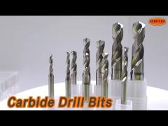 Tungsten Steel Carbide Drill Bits Bright Finish Superior Strength Uncoated