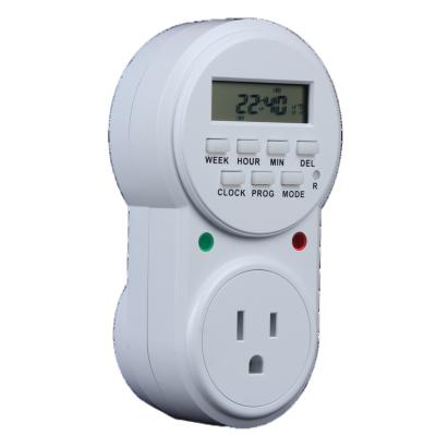 China 220v high quality popular german standard programmable electronic socket 16a timer switch 50hz timer socket for sale