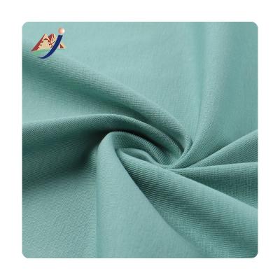 China Stain Repellent Stain Goods 40S Summer Combed Cotton Ammonia T-shirt Fabric 170g Original Spring Base Elastic Knitted Sweatcloth Fabric for sale