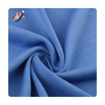 China Most Popular Modal Polyester 40s Wrinkle Resistant Plain Dyed Plain Jersey For Garment T-shirts Fabric for sale