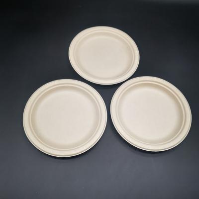 China Waterproof Eco Friendly Disposable Sugar Cane Bagasse Round Candy Tray Cake Tray For Birthday Cake for sale