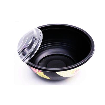 China Disposable Eco-Friendly Stocked Biodegradable Plastic Food Bowl Take Away Food Packing Box Bento Lunch Box for sale