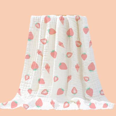 Китай младенец печатания 100%Cotton Swaddle сплетенный отдых случайное 40S женщин 3 слоя младенцы покрывают одеяло крепируют ткань Guze продается