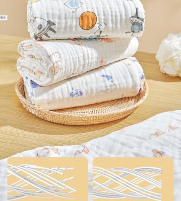 China Bequeme farbige neugeborene Decke Gauze Fabric Three Layer Kidss zu verkaufen