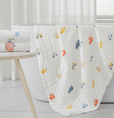 中国 Safe Eco Friendly Dubble Gauze Fabric 4 Layer Cotton Swaddle Cloth 販売のため