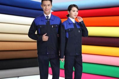 중국 Polyester Plain Weave Pearl Canvas Fabric 20% Viscose 23X23 88X54 260GSM Flight Attendant Costume 판매용